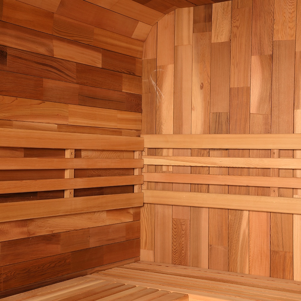 Aussensauna Panorama Zedernholz **Package DEAL**